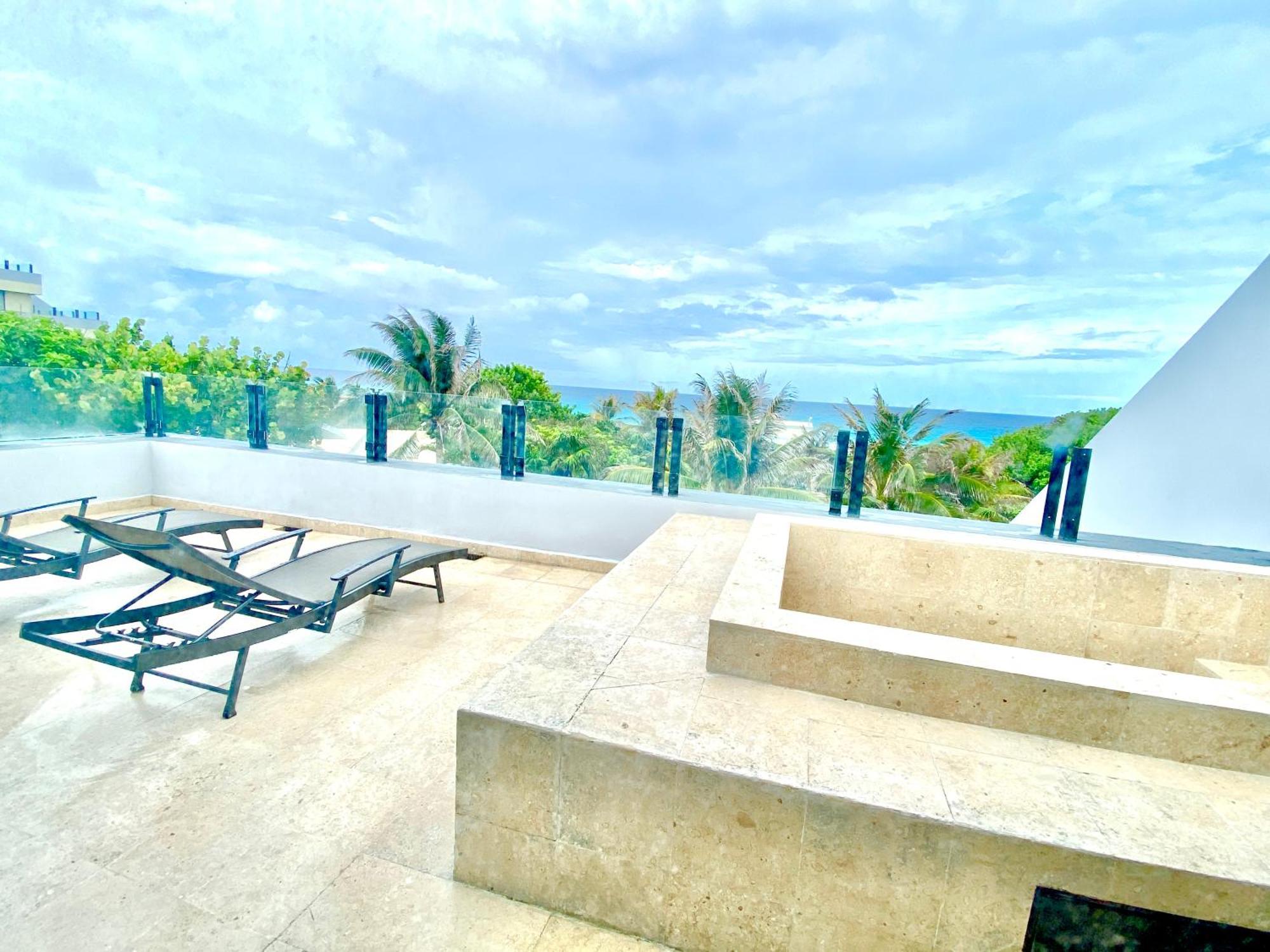 Condo In Ocean Front Resort 칸쿤 객실 사진